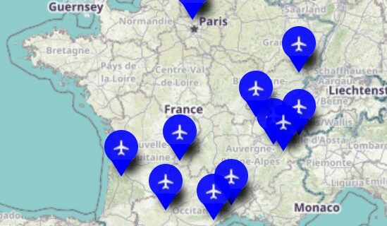 Carte interactive des hydrobases en France
